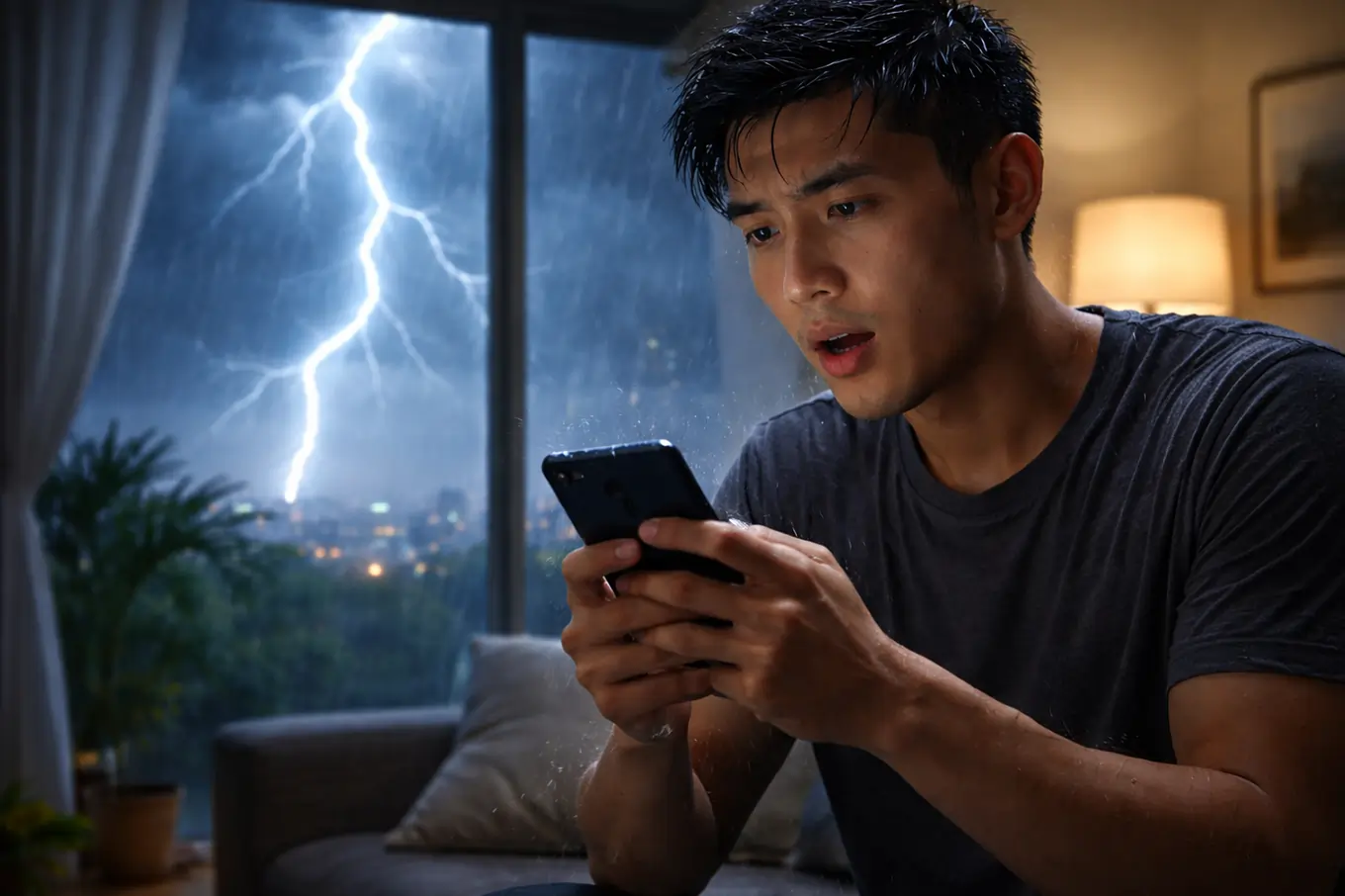 apakah wifi aman dari petir​