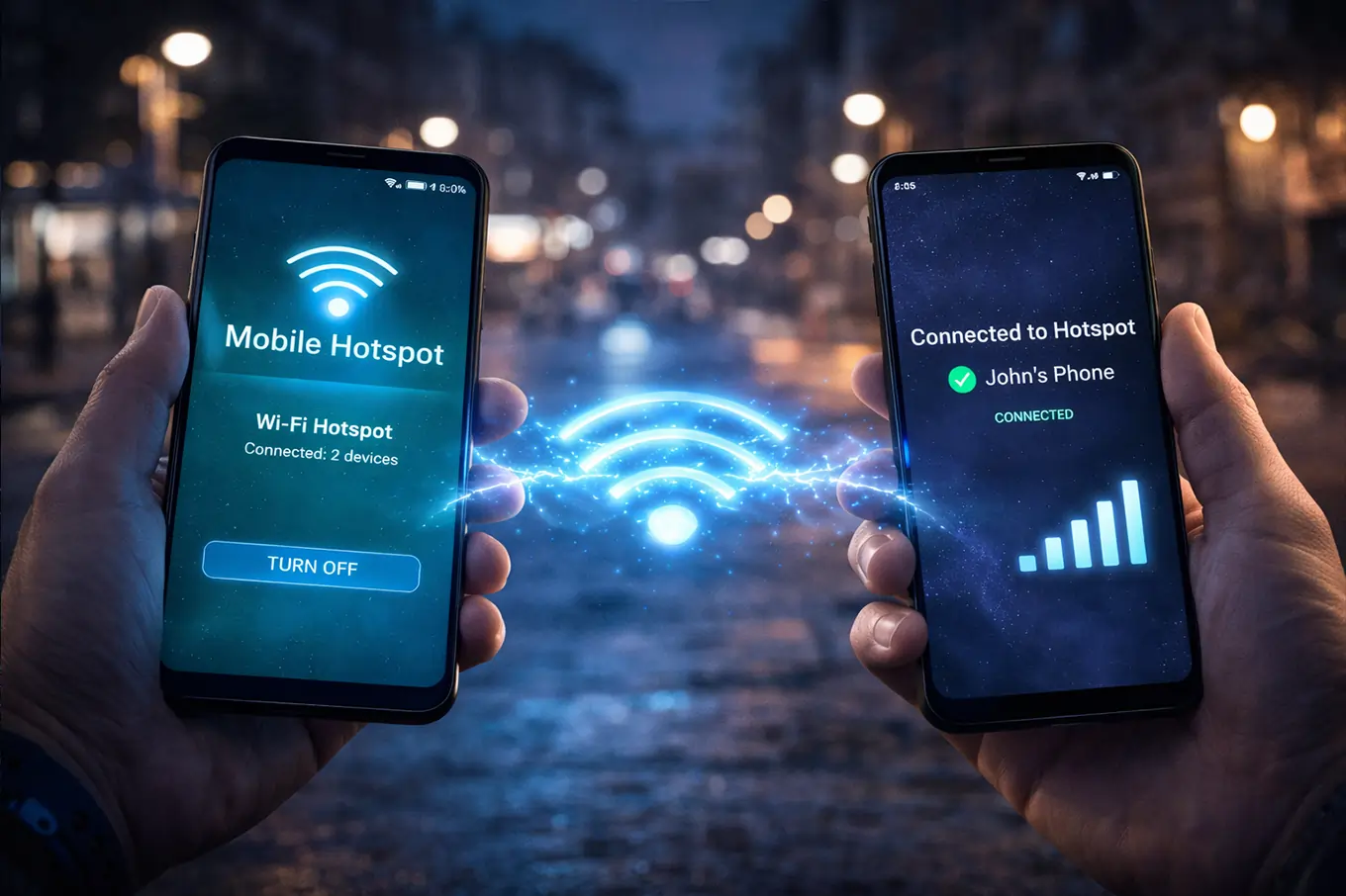 cara menyambungkan hotspot ke hp lain